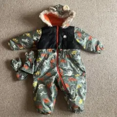 子ども用スキーウェア 恐竜柄　moujonjon95 手袋セット