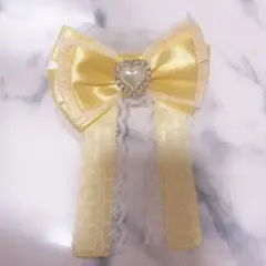 キンブレリボン ハンドメイド 黄色