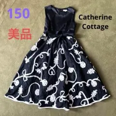 ☆150 Catherine Cottage 黒 ノースリーブ ドレス 薔薇☆のサムネイル
