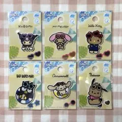 サンリオ 日焼け キティ マイメロ クロミ ポチャッコ　ワッペン ダイソーグッズ