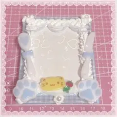 ホイップデコ レジン B8硬質ケース トレカケース デコ 地雷系 量産型 水色