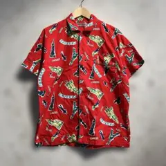 PORTER CLASSIC アロハシャツ バーガンディXL ポータークラシック