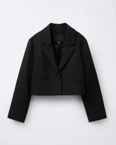 ZARA クロップドテーラードジャケット