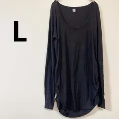 お値下げ歓迎✨ ブラック 長袖 Tシャツ 指穴 Lサイズ