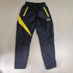 【美品】Mizuno 　ウィンドブレーカーパンツ ブラック/イエロー Sサイズ