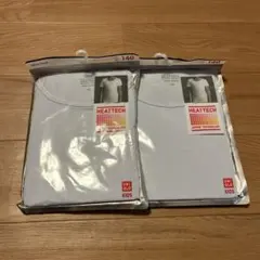 ユニクロ　ヒートテック　半袖　ライトブルー　140