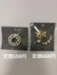 スリーコインズ　ブローチ　コサージュ 3COINS 卒業式　入学式　パール調