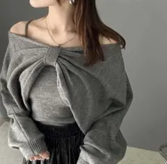 Mily bilet マルチ way リボンボレロニットアンサンブル