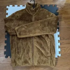 ブラウン フリースジャケット ボアジャケット