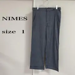 NIMES デニムブルースラックス サイズ1 (Ｓ)ロールアップ
