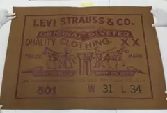 Levi's 501 特大紙パッチポスター 83260714N01L - メルカリ