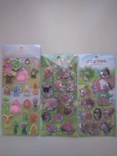 こびとづかん　おしりシール　カプセルシール3枚セット