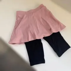 子供用スカート付きレギンス　5分丈