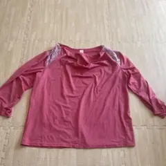 早い者勝ち✨【XL】ピンク 五分袖 カットソー