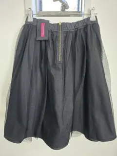 ドーリーガール　バイアナスイ　フレアスカート　黒　ジッパー付き