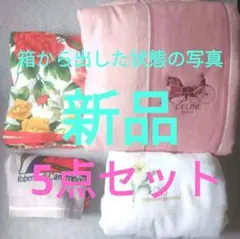 お買い得☆新品セリーヌ布団 タオルケット バスタオルなど、お買得まとめ5点セット