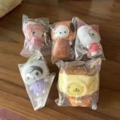 サンリオ　ちびっともキャラクターキーホルダーセット