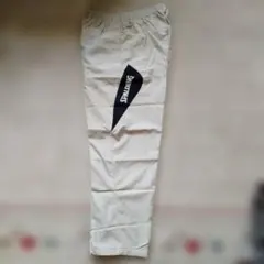 Spalding ベージュ ロゴ入りパンツ