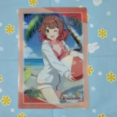 学園アイドルマスター A5 クリアビジュアルポスター 2 花海佑芽 水着 シート