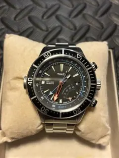 新品未使用 Timex Qダイバー インスパイア クロノ ブルー 正規品 