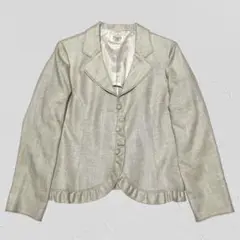 Aylesbury♡フォーマルテーラードジャケット　フリル　ベージュ　L