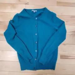 ユニクロ M カシミヤ カーディガン 緑