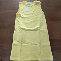 agnès b. ENFANT イエロー ジャンバースカート 8AN