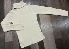 earth music & ecologyリブニットタートルプルオーバー 長袖