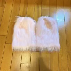 ピンク ファー レッグウォーマー SHEIN