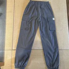 グレー カーゴパンツ ウエストゴム