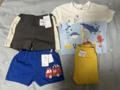 子供服 まとめ売り 4点 70-80cm Tシャツ　半ズボン