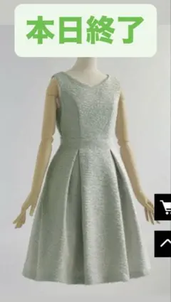 レジーナリスレ ツイードワンピース グリーン スペシャリテ レーヌ38 S