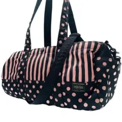 美品 ポーター Atmos ショルダーバッグ ナイロン ブラック ミニボストン