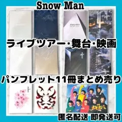 [未開封有]SnowManライブツアー・舞台・映画 パンフレット11冊まとめ売り