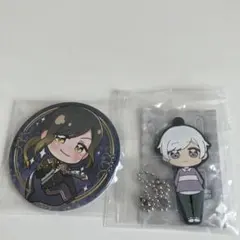 いれいす　白黒組　グッズ （悠祐缶バッジ、初兎ガチャガチャキーホルダー）