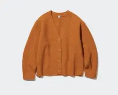 140サイズ ユニクロ スフレヤーン Vネック カーディガン 新品