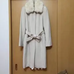 お値下げ❣️美品☆プロポーションボディドレッシング ファー付きコート