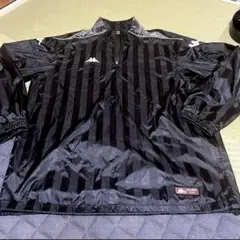 Kappa ナイロンジャケット ブラック ストライプ　ウインドブレーカー　ゴルフ