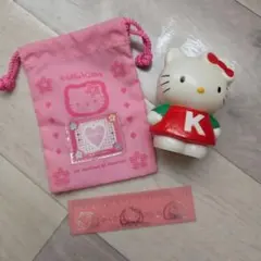 平成レトロ　1996　ハローキティ　巾着　定規　貯金箱　KITTY　サンリオのサムネイル