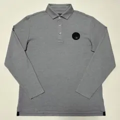 23区GOLF ゴルフ　ポロシャツ　長袖　グレー　メンズ　Lサイズ　日本製