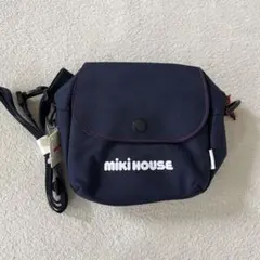 新品 ミキハウス 小型カメラバッグ 　ポシェット ネイビーのサムネイル