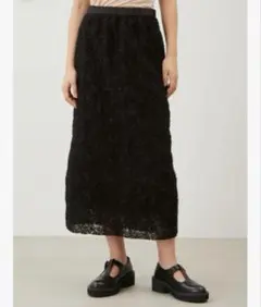ミラオーウェンフラワーチュールファブリックタイトスカート 09WFS245107