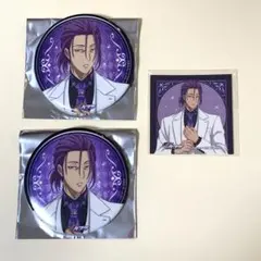 黒子のバスケ　GiGO　コラボカフェ　グリッター缶バッジ・ステッカー　紫原敦