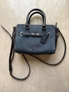 【極美品】COACH コーチ スワッガー デニム フローラル 2wayバッグ