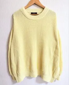 春ジャーナルスタンダード淡色長袖ゆるだぼニットセーター大人カジュアル古着レトロ