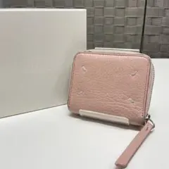 る*̈様 MAISON MARGIELA ピンク レザー カードコインケース