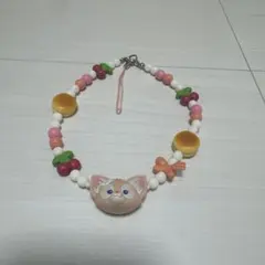 リーナベルチャーム付き携帯ストラップ ビーズ チャーム