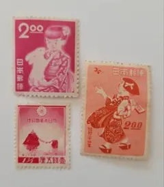 美品 昭和11年～13年 昭和24年～27年 年賀切手 お年玉切手 銭単位切手