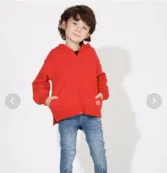 BABY DOLL BIG シルエットジップパーカー L 120 130