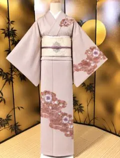 着物-着物袷121【訪問着】【正絹】【辻が花】【美品】入学式 卒業式 お